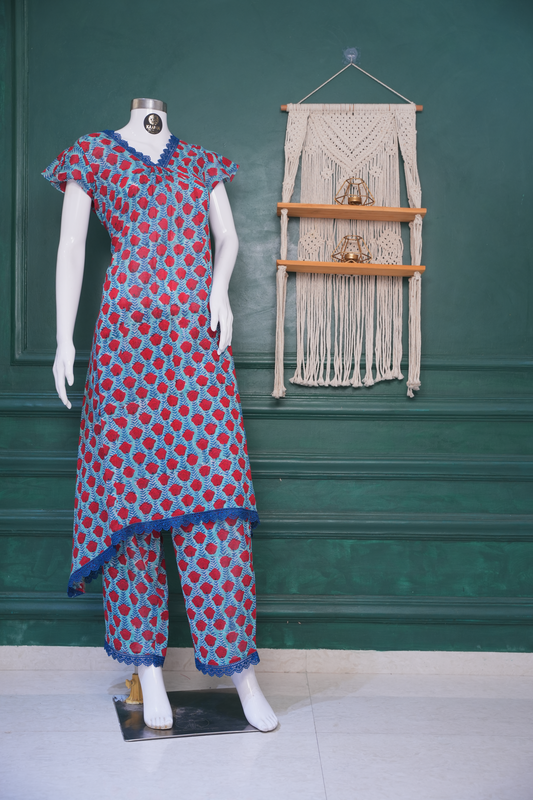 Neelpushpa Gulnaar Lounge Kurta Set