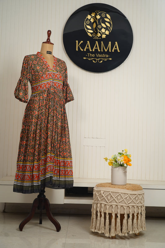 Mridula Angoori Heritage Flare Dress